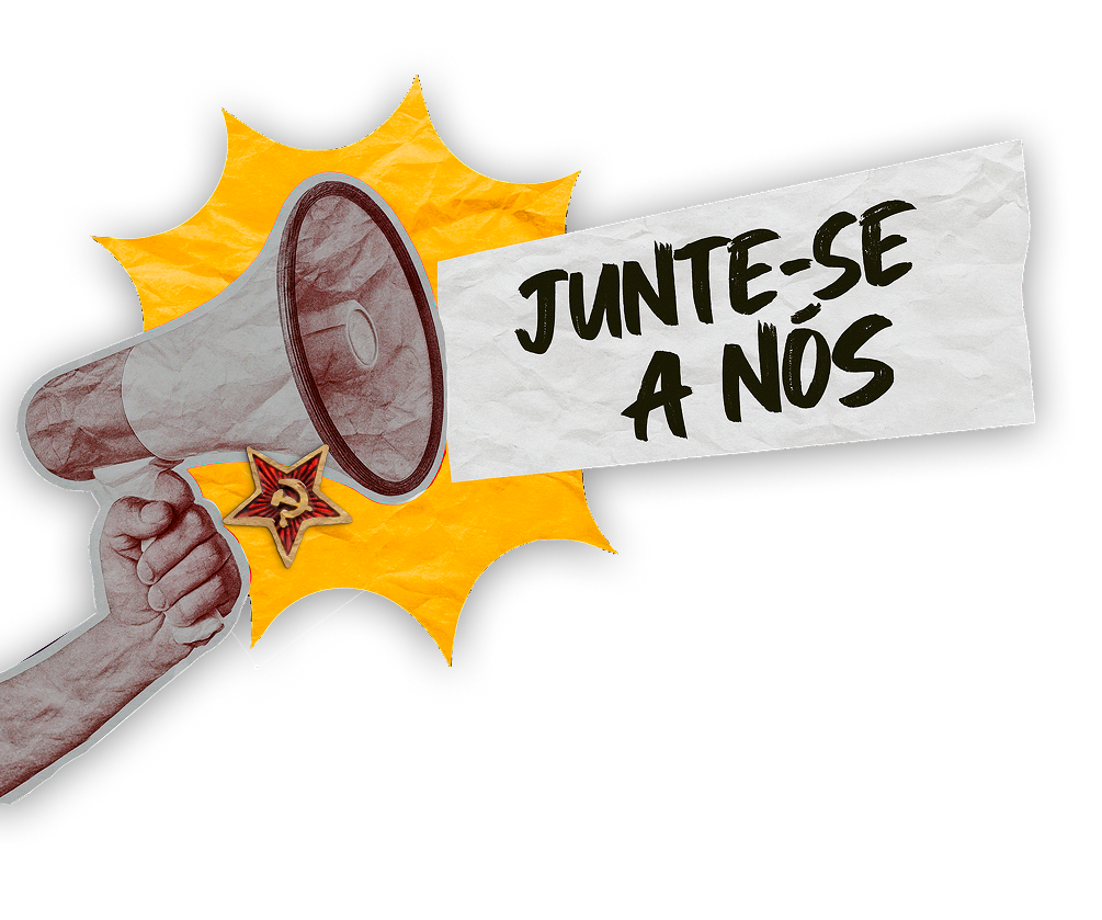 Megafone com a frase Junte-se a nós